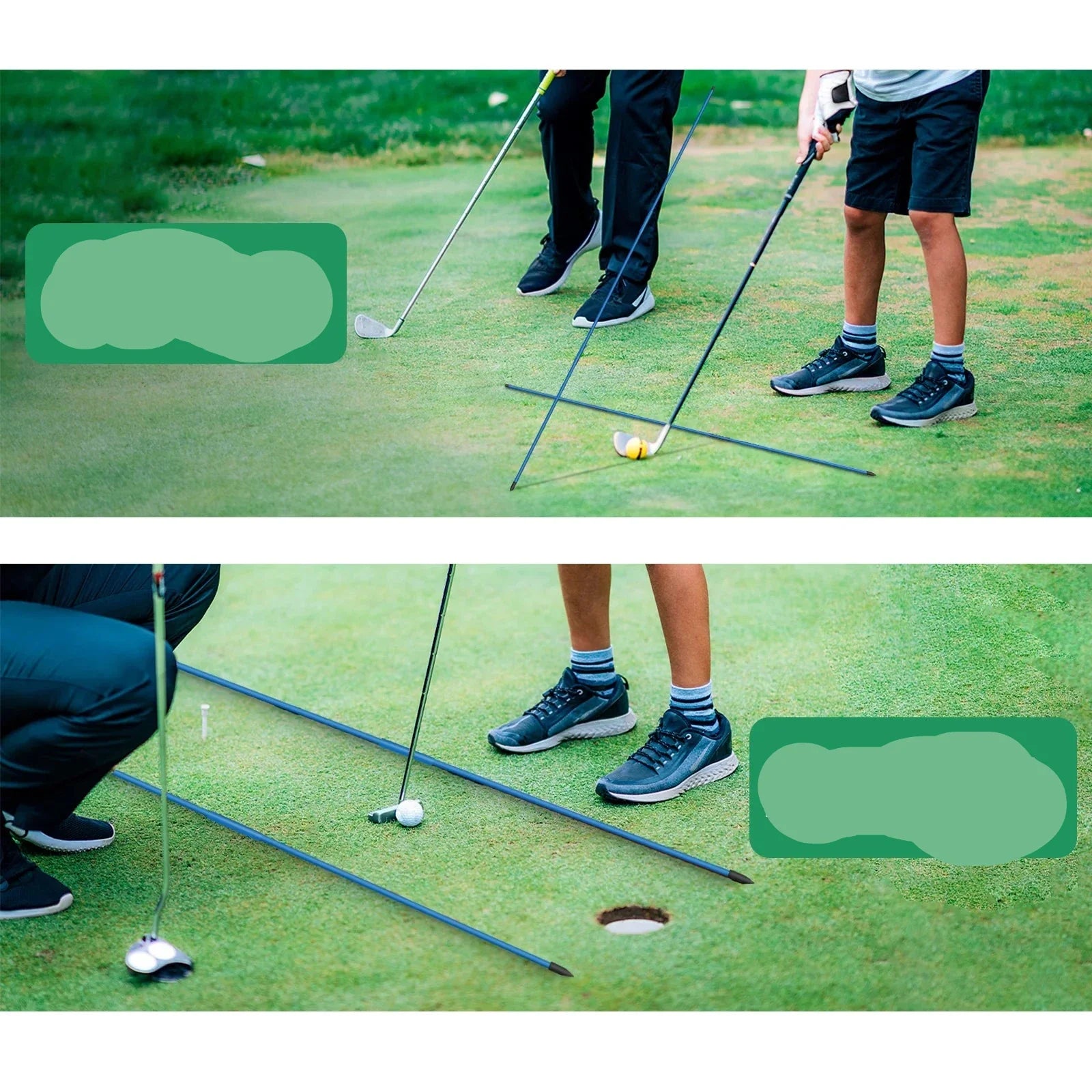 Collapsible Golf Training Rods (w/ Case)
